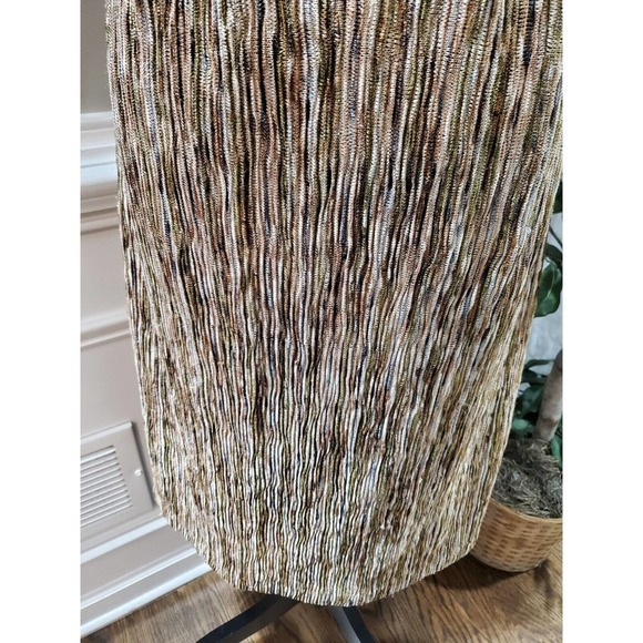 Rabbits Designs Women's Brown Polyester V-Neck Short Sleeve Knee Length Dress 12 - Picture 4 of 11